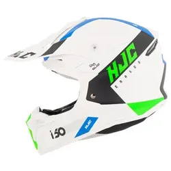 HJC i50 Erased Motocrosshelm weiß, XL