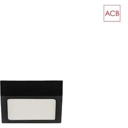 ACB LED Deckenleuchte ROKU 3436/9, 6W, 3000K, 420lm, IP20, schwarz ACB-P3436100N