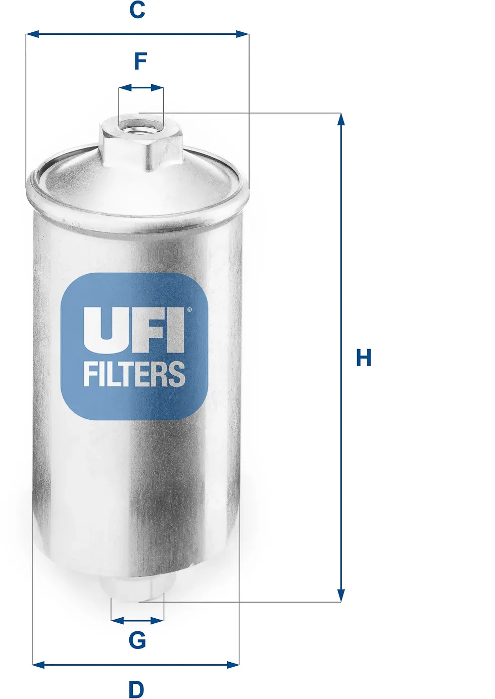 UFI Kraftstofffilter 3150400 Filtereinsatz 134mm für Peugeot Citroën MOTO GUZZI Fiat LAMBORGHINI