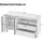 Okwish Sideboard 140 x 77 x 42 cm Weiß