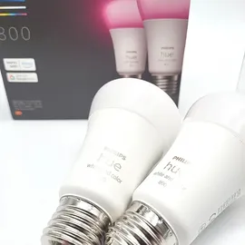 Philips Hue White and Color Ambiance 800 E27 6,5W 2er-Pack (929002489602)