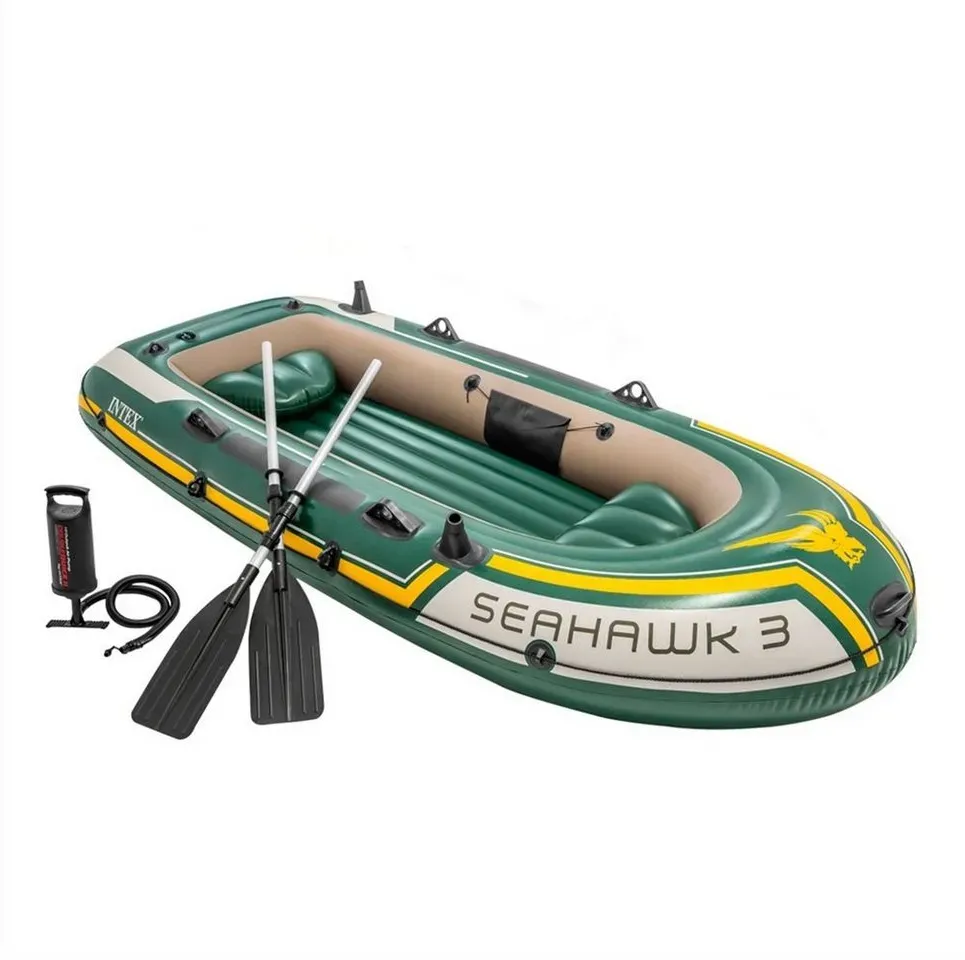 Intex Schlauchboot 68380NP Boot Seahawk 3 SET inkl. Alu-Paddel + Pumpe