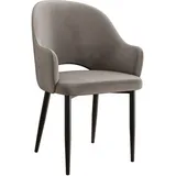 Mirjan24 Polsterstuhl, Grau, 1-Sitzer, 56x87x60 cm, Esszimmer, Stühle, Esszimmerstühle, Vierfußstühle