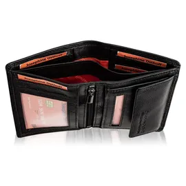Josephine Osthoff Handtaschen-Manufaktur Josephine Osthoff Geldbörse Herren Portemonnaie schwarz