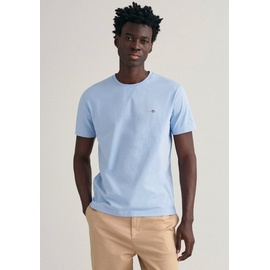 GANT T-Shirt »REG SHIELD SS T-SHIRT«, mit Logostickerei auf der Brust, blau