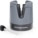 GOURMETmaxx Messerschärfer - 6,4 x 7,3 cm | anthrazit/schwarz