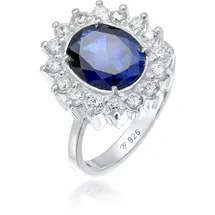 Elli Ring Glamour dunkelblau | Silber