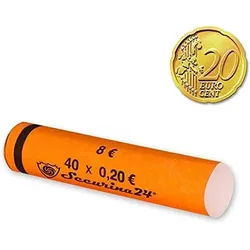 Münzhülsen 20 Cent  - Securina24® (20 Cent - 300 Stück)