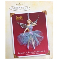 qxi6412 barbie as titania midsummer night's dream 2005 hallmark keepsake ornament