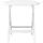 vidaXL Gartentisch Klappbar Ø 46 cm Weiß