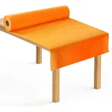 Tischdeckenrolle 1,18x25m, Orange, Einweg Stoffähnlich, Tischdecke, Party & Deko, Vlies Meterware, Papiertischdecke Rolle, Flexibel Zuschneidbar, Platzsparend Für Bankettfeiern Eventdekoration