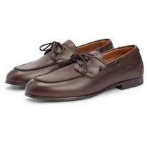 Tommy Hilfiger FLEXIBLE SLIM LEATHER BOAT SHOE Herren Braun 45