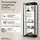 K-Möbel Glasvitrine C1084 176 x 67 x 33 cm Schwarz