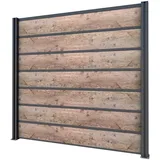 Gutta Sichtschutzelement 202 x 186 cm Anthrazit WPC