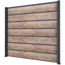 Gutta Sichtschutzelement 202 x 186 cm Anthrazit WPC