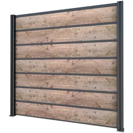 Gutta Sichtschutzelement 202 x 186 cm Anthrazit WPC