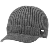 Chillouts Bento Strickmütze Wintermütze Beanie Skimütze Herren - mit Schirm Winter Herbst-Winter - One Size anthrazit - Einheitsgröße