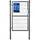 Songmics Gartentor 106 x 160 cm grau/Stahl