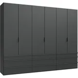 WIMEX Falttürenschrank Oxford 300 x 216 x 58 cm Grau
