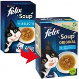 Felix Soup Original Fish Selection Katzensuppe 4 x (6 x 48 g)