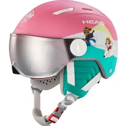 HEAD Kinder Helm MAJA Visor PAW, Pink, XS