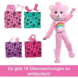 Barbie Cutie Reveal Glücksbärchis-Reihe mit Accessoires und Hurrabärchi-Kostüm, 10 Überraschungen