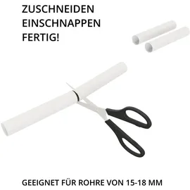 Ximax Schnappfix Rohrverkleidungs- und Dekorationssystem (weiß), 8-fach