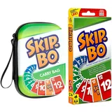 Collectix Kartenspiel Set: Kartenspiel Set: Skip-BO Kartenspiel + Skip-BO Tragetasche, Gesellschaftsspiele