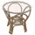 moebel-direkt-online Thomas Grau Rattan 60 x 60 x 54 cm