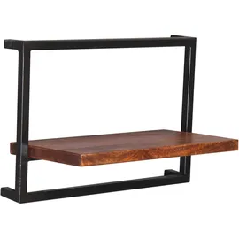 SIT Möbel Wandregal-Set 110 x 25 x 75 cm Antikschwarz