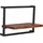 SIT Möbel Wandregal-Set 110 x 25 x 75 cm Antikschwarz