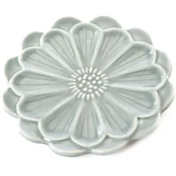 Petalschale grau klein - Rund Fayence Amadeus 12x12 cm