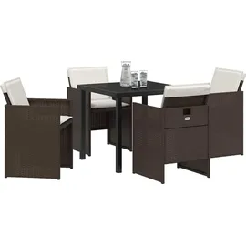 vidaXL Garten Essset 5-tlg. Braun