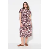 Studio Untold Maxikleid Flower-Print Graubeige 42/44