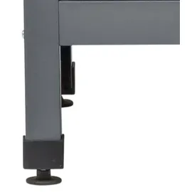 KÜPPER Werkbank Eintürig mit 1 Schublade 84 x 60 x 60 cm Schwarz-Hellgrau