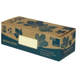 Print Inform Haftnotizen 5653-11box, Recycling, 50x40mm, gelb, rechteckig 4044355777381 Print Inform 12 Block