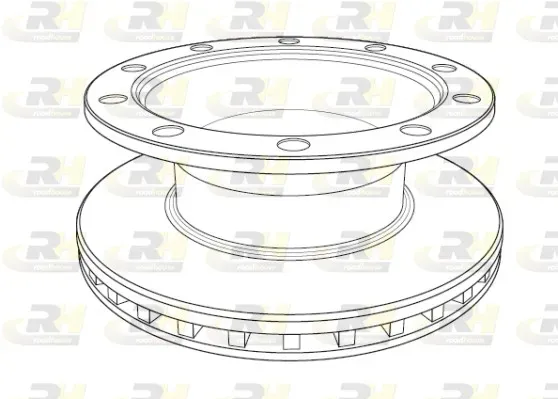 ROADHOUSE nsx119920 Hinterachse belüftet 430mm 45mm