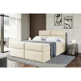 altdecor Boxspringbett BOXI3-Z KING 200 x 200 cm H3/H4 Beige