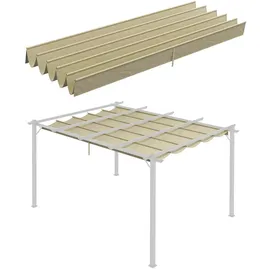 Outsunny Ersatzdach 350 x 2,6 x 0,6 m Beige