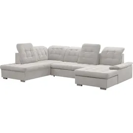 werk2 Eckcouch Polyester U-Form 3-Sitzer Weiß