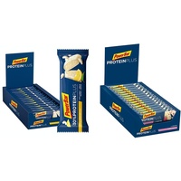 Powerbar Protein Plus 30% Lemon Cheesecake 15x55g - High Protein Riegel + Whey und Casein Protein & Protein Plus + L-Carnitine Raspberry-Yoghurt 30x35g - Protein Riegel