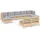 vidaXL Garten-Lounge-Set 9-tlg. grau Kiefernholz