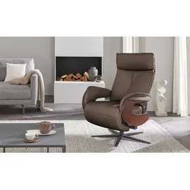 HIMOLLA Ledersessel 7818 Dunkelbraun