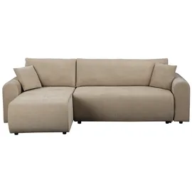 OTTO home Eckcouch Cord 2-Sitzer Beige
