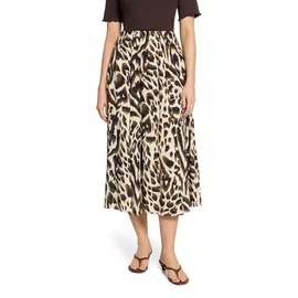 Cartoon Maxirock Damen Animalprint Beige 38