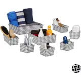 Relaxdays Aufbewahrungskorb 8er Set,