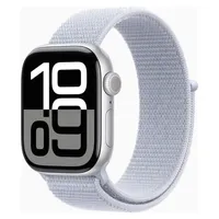 Apple Watch Series 10 GPS + Cellular 42 mm Aluminiumgehäuse silber Sport Loop Blaue Wolke