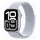 Apple Watch Series 10 GPS + Cellular 42 mm Aluminiumgehäuse silber Sport Loop Blaue Wolke