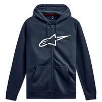 Alpinestars Herren Original Logo Kapuzenpullover, Marineblau/Weiß, XXL