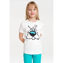 LOGOSHIRT T-Shirt LOGOSHIRT "Idefix - Faces - Asterix", Mädchen, Gr. 122/134, grau, 100% Baumwolle, bedruckt, normal, Rundhals, Shirts T-Shirt, mit tollem Frontdruck